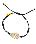 SKU Jewelry CZ Hamsa Adjustable Cord Bracelet